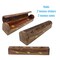 Wood Incense Stick Holder Handmade Rosewood Holder Fragrance Burner Tray Agarbatti Dhoop Ash Catcher Conical Box Shape Incense Holder for Temple Decor
